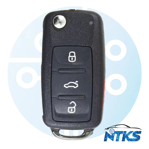 2004-2008 AFT Volkswagen Touareg / 4-Button Flip Key / KR55WK45032 / PROX / 315 MHz