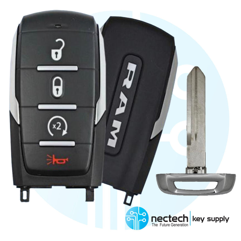 2019 - 2021 NEW Ram 1500 Pickup Smart Key 4B FCC: OHT-4882056 / PN: 68291689AD