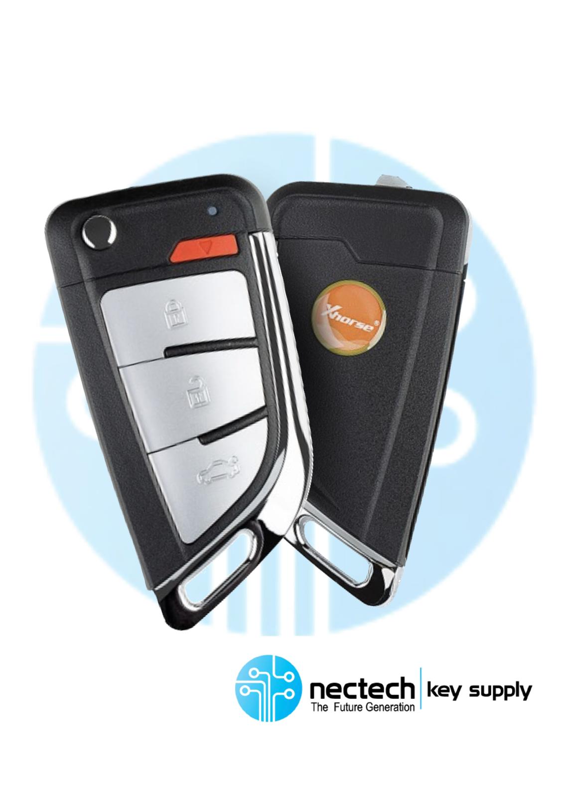 Xhorse - Knife Style / 4-Button Universal Remote Flip / Smart Key For