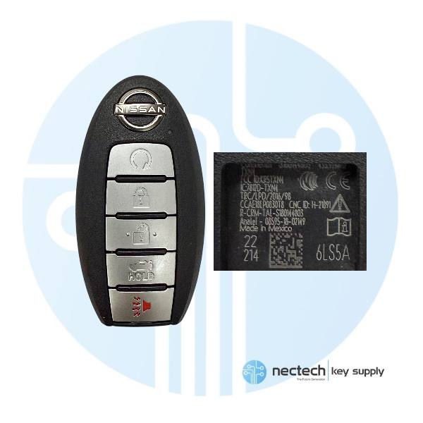 2019-2022 NUEVA llave inteligente de proximidad Nissan Altima Versa FCC:KR5TXN4 Cont: 44803 PN:285E3-6CA6A