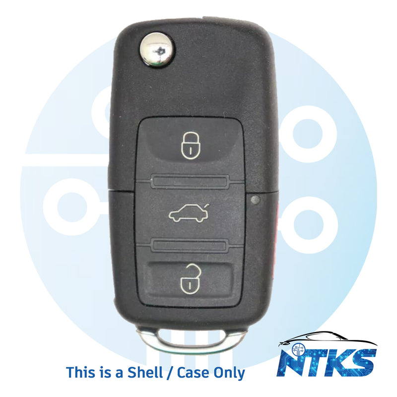 2006-2011 SHELL for Volkswagen Remote Flip Key / 4-Buttons