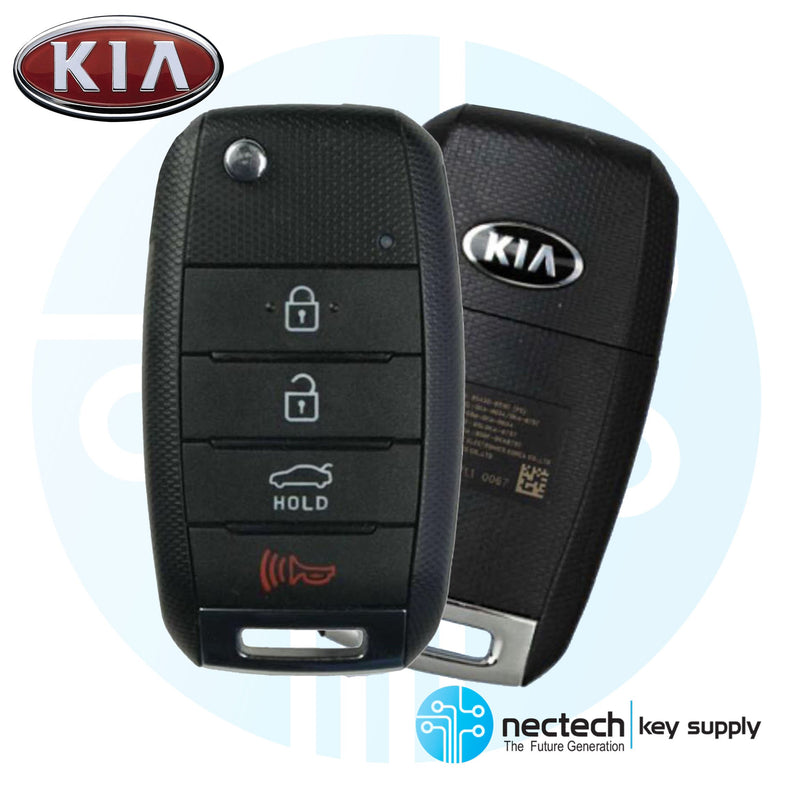 2017 - 2018 NUEVA llave abatible remota Kia Forte FCC: OSLOKA-875T (YD) / PN: 95430-A7201