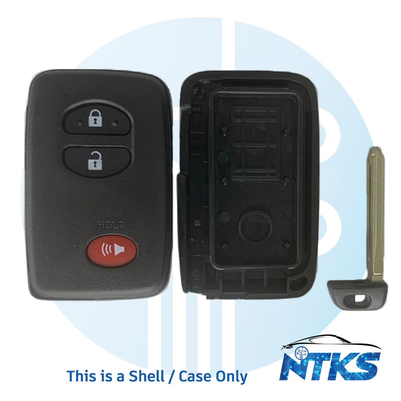 2008 - 2017 SHELL for Toyota  Smart Key HYQ14AAB, HYQ14AEM 3-Buttons