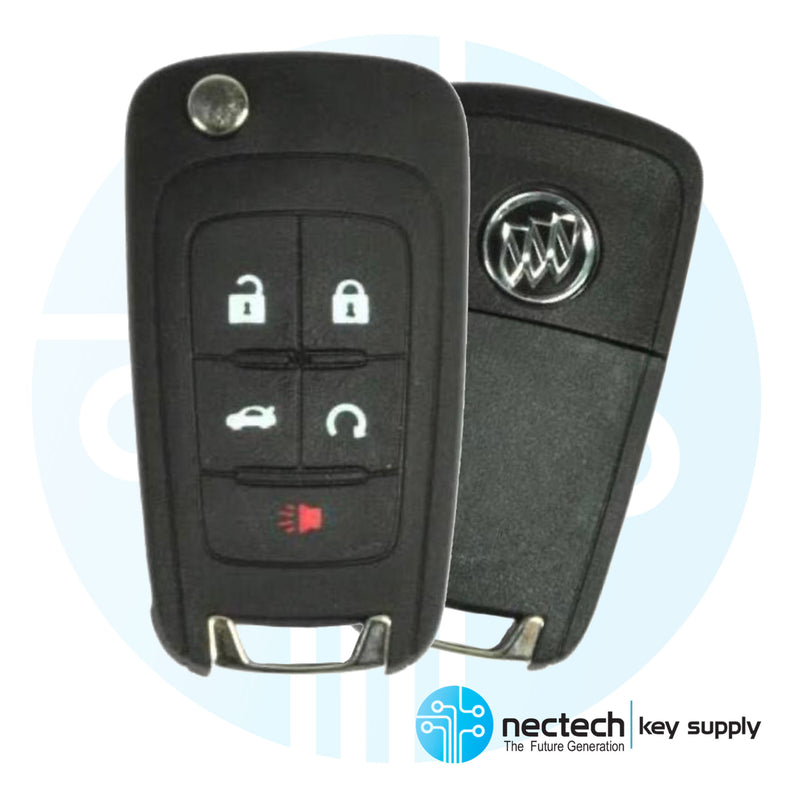 2010 - 2018 Buick Regal Verano Enclave Remote Flip Key PEPS FCC ID: P4O9MK74946931