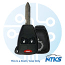 2004 - 2007 SHELL for Chrysler / Dodge / Jeep / Remote Key Y159 / 3-Buttons