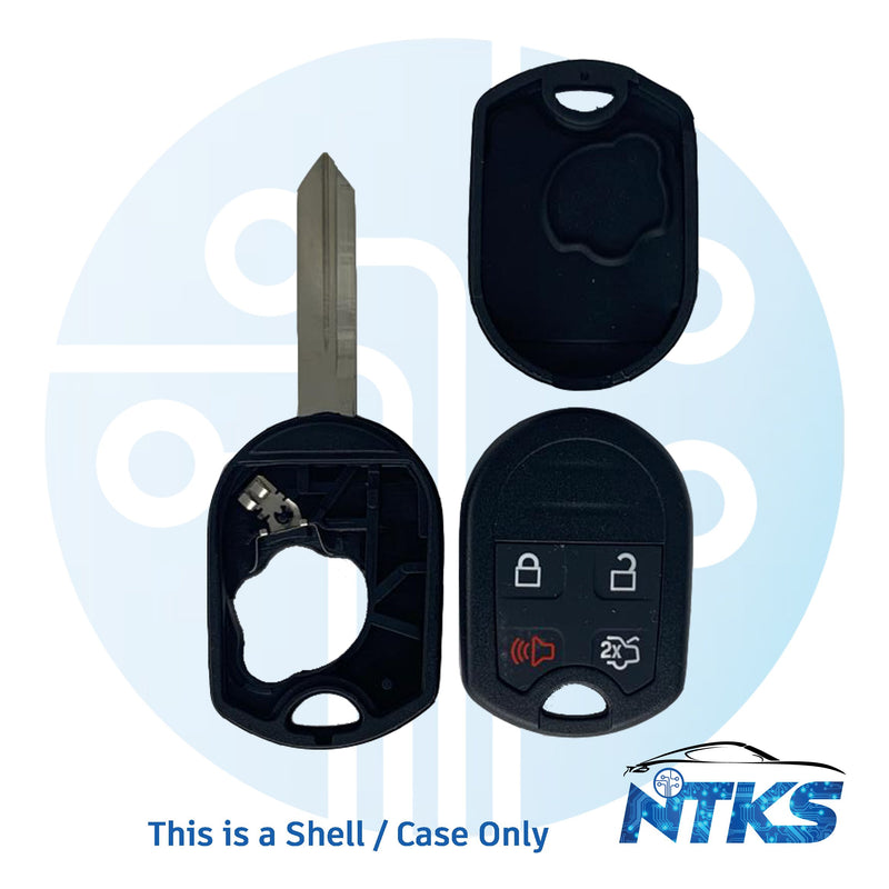 2011 - 2017 SHELL for Ford Remote Key H75 / 4-Buttons