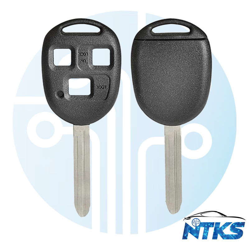 1998 - 2014 NTKS Heavy SHELL for Toyota Remote Head Key TR47 / 3-Buttons