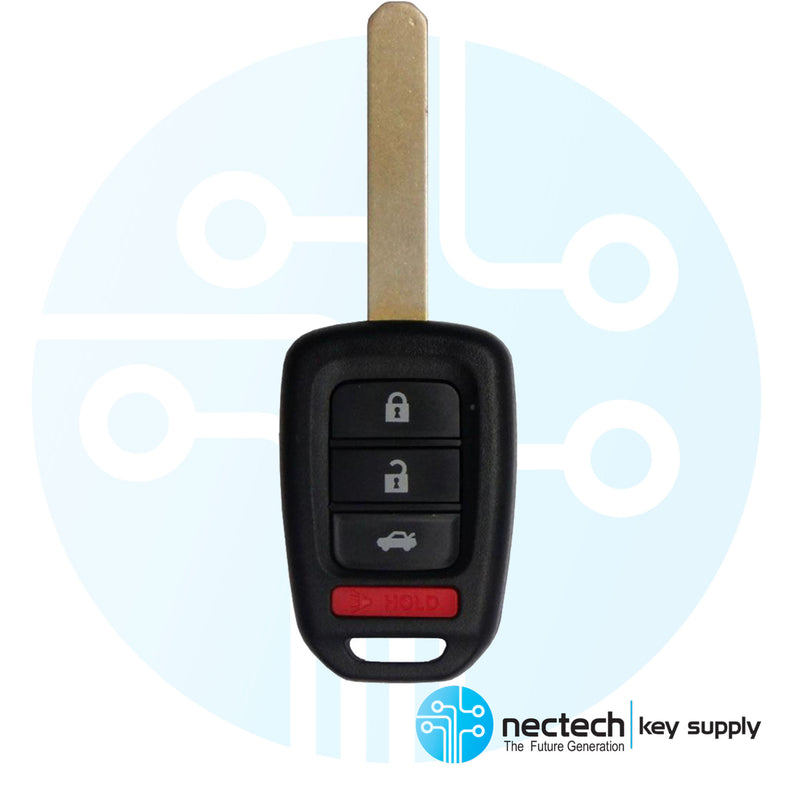 2016 - 2020 Honda Civic Accord Remote Head Key 4B FCC: MLBHLIK6-1TA / PN: 35118-T2A-A60
