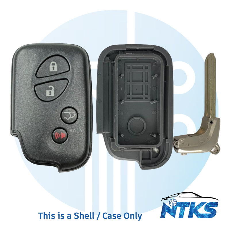 2010 - 2019 SHELL for Lexus Smart Proximity Key with Emergency Key 4-Buttons SUV