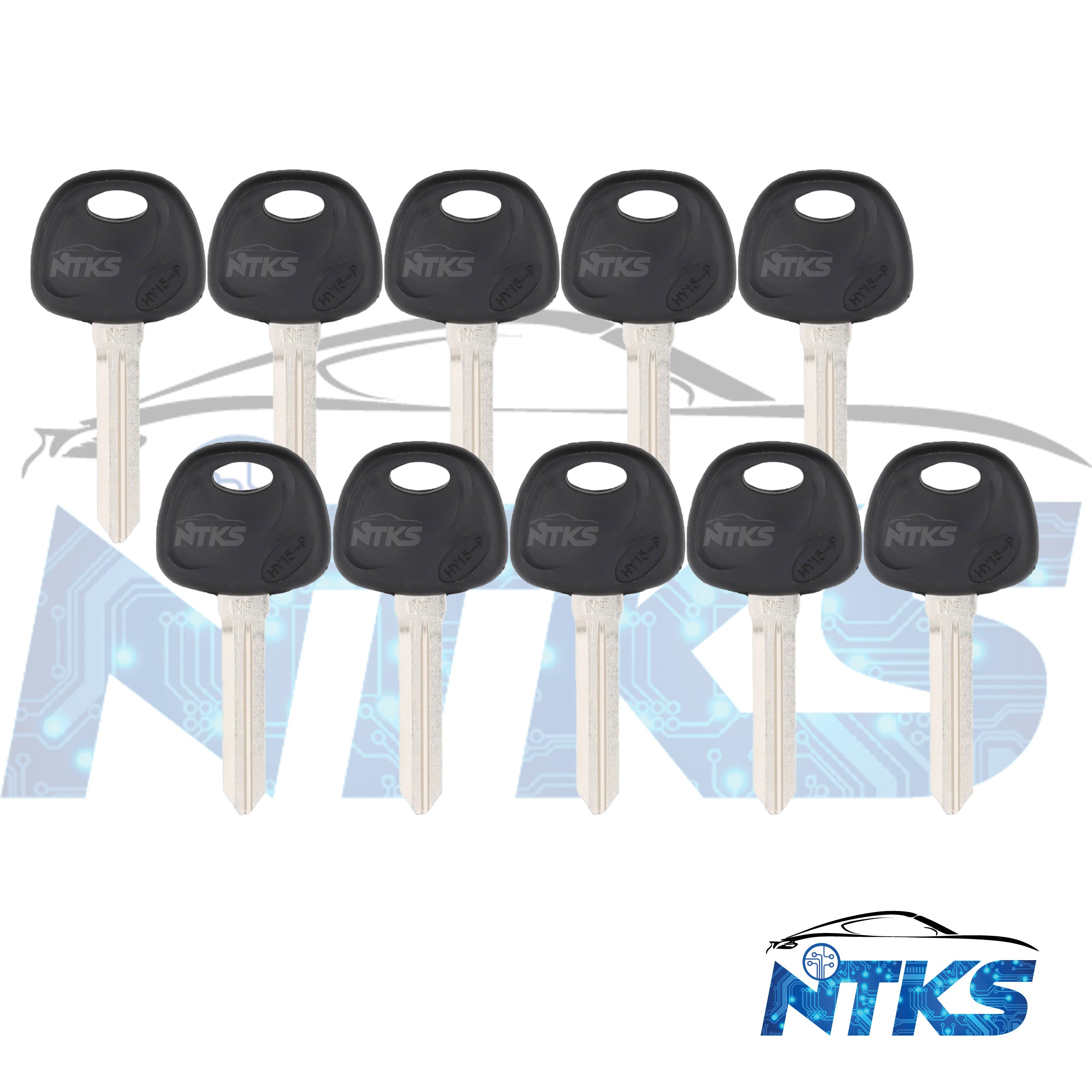 10 KEY HY15-P Transponder Key Non Chip 2006-2019 Hyundai/Kia