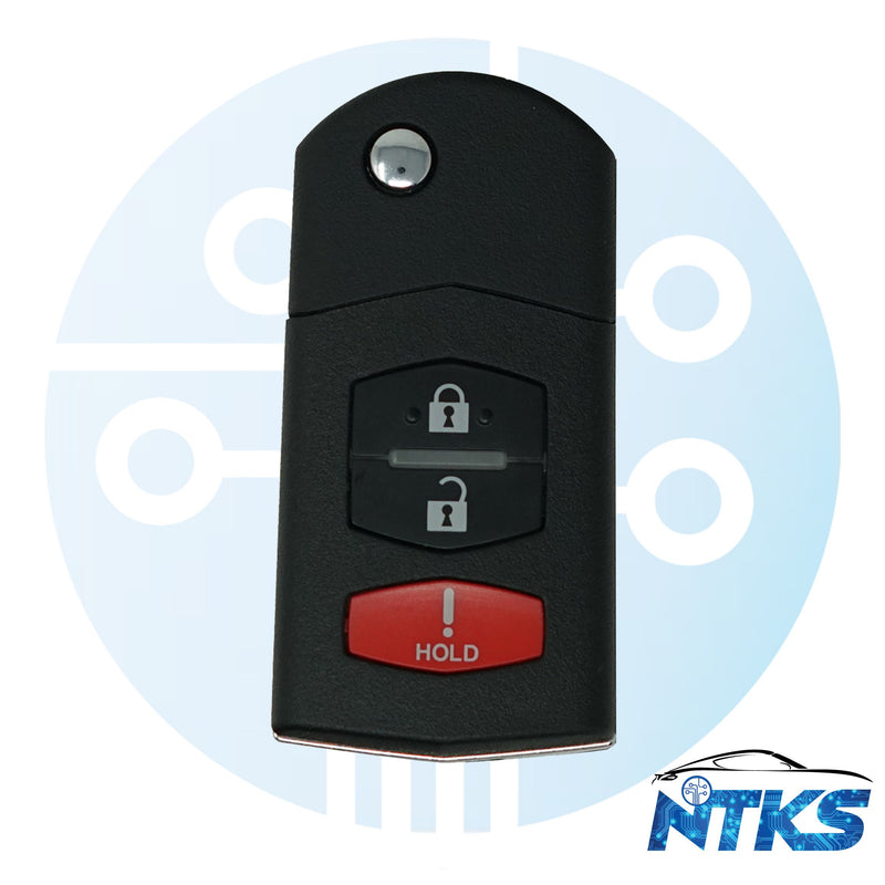 2006 - 2015 Remote Flip Key for Mazda 5 2 3 CX-7 CX-9 FCC: BGBX1T478SKE125-01