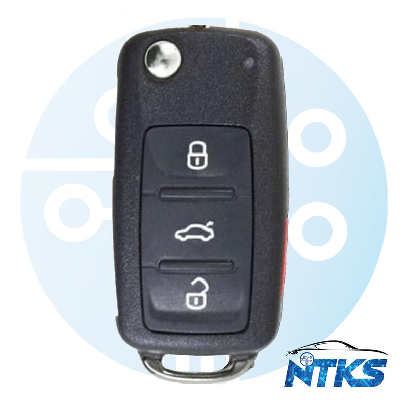 2011 - 2016 Remote Flip Key for Volkswagen Beetle CC Golf Jetta Passat FCC: NBG010180T
