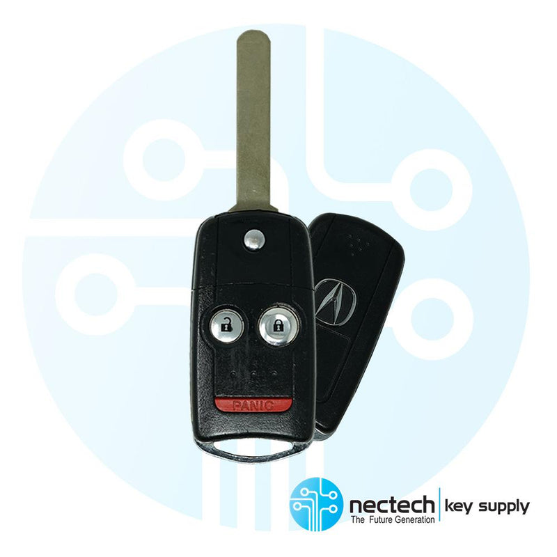 2007 - 2013 Acura RDX MDX Remote Flip Key 3 Buttons FCC: N5F0602A1A (Driver 1) /  PN: 35111-STX-325