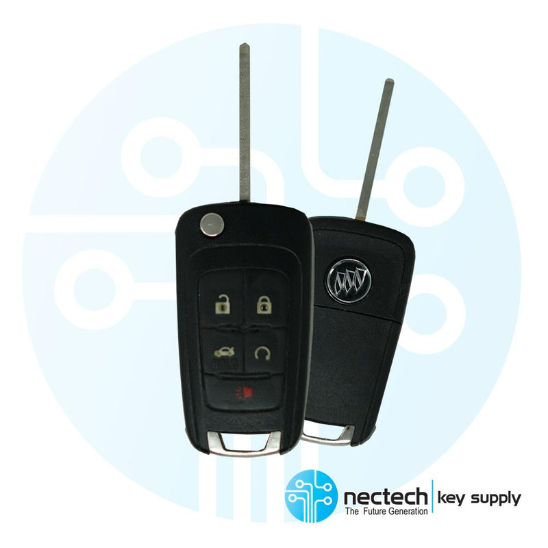 2010 - 2019 Buick Regal Verano Encore Remote Flip Key FCC ID: OHT01060512