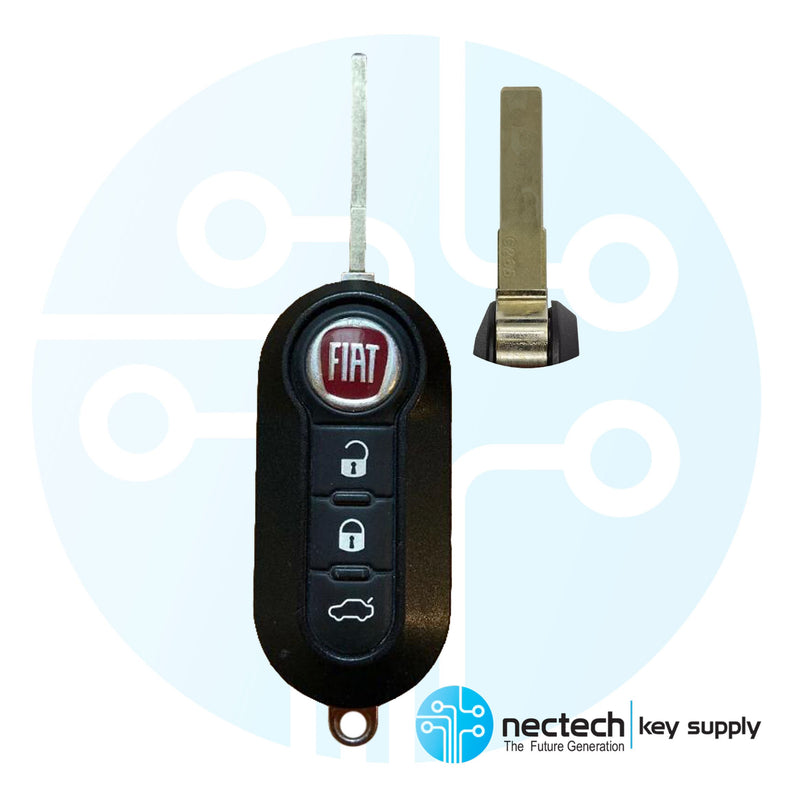 2012-2017 Fiat 500, 500X Remote Flip Key FCC: RX2TRF198