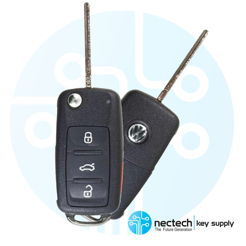 2011 - 2016 Volkswagen Beetle CC Golf Jetta Passat Remote Flip Key FCC: NBG010180T
