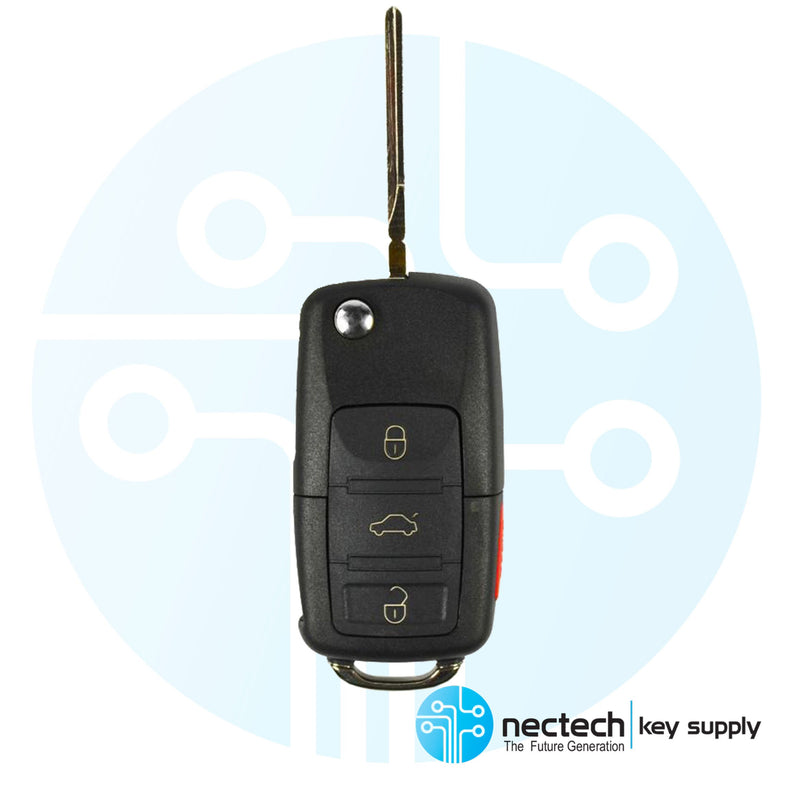 2006 - 2010 VW Rabbit  VW GTI Remote Flip Key FCC: NBG92596263 / PN: 1K0-959-753-H