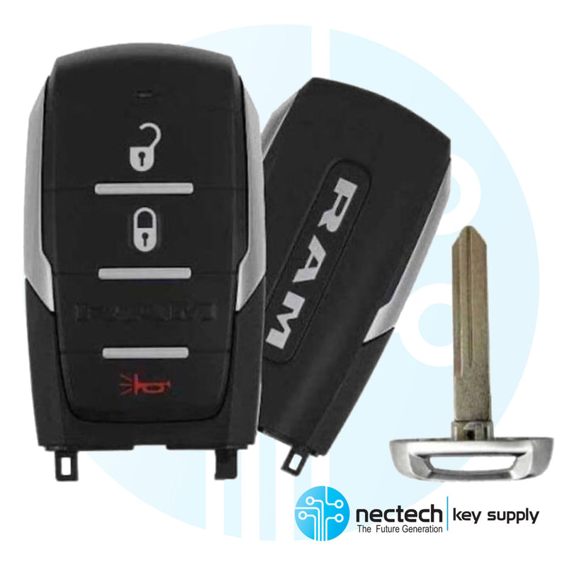 2019 - 2020 Ram 1500 Pickup Smart Key  FCC: OHT-4882056 3-Button / PN: 68291687AE