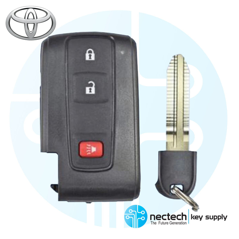 2004 - 2009 NUEVO Toyota Prius Smart Key FCC: M0ZB31EG 3 botones (logotipo plateado)