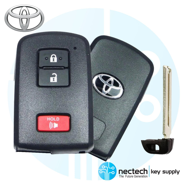 2012 - 2021 NEW Toyota Land Cruiser Tacoma Highlander 3 Button Proximity Smart Key FCC: HYQ14FBA / AG Board, 2110