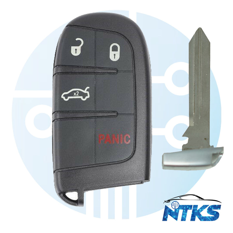 2011 - 2018 Llave de proximidad inteligente para Chrysler 300 Tombstone FCC: M3N-40821302