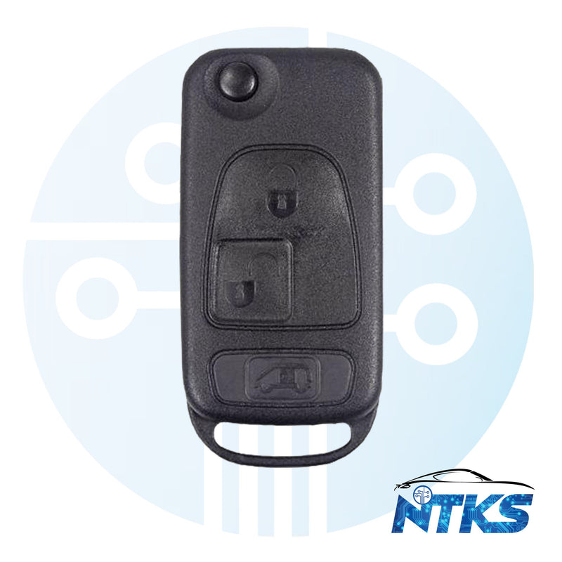 KR55 MERCEDES / DODGE SPRINTER 3 BUTTON FLIP KEY (SLIDING DOOR) HU64 / GMT46