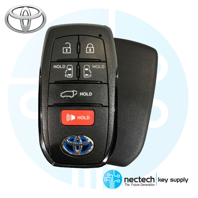 2021 - 2024 NEW OEM Toyota Sienna Smart Key FCC: HYQ14FBX (Blue Hybrid Logo) 6B